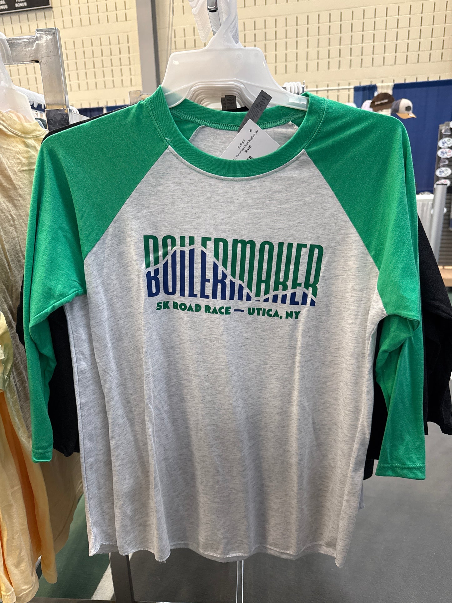 Boilermaker 5K Elevation Chart Raglan Tee