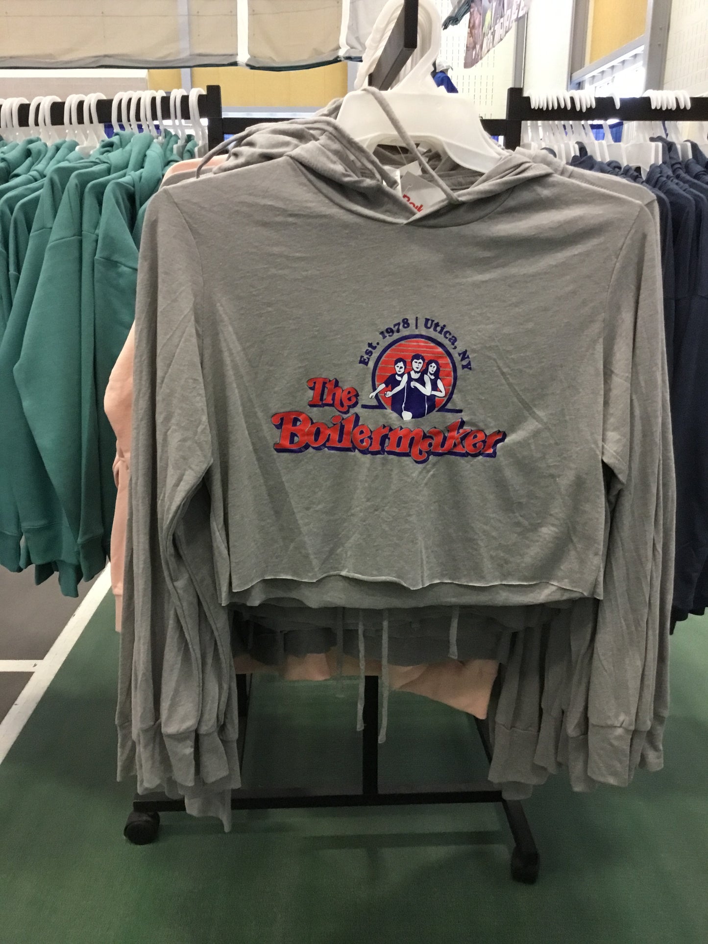 Boilermaker Old School Cropped Hoodie