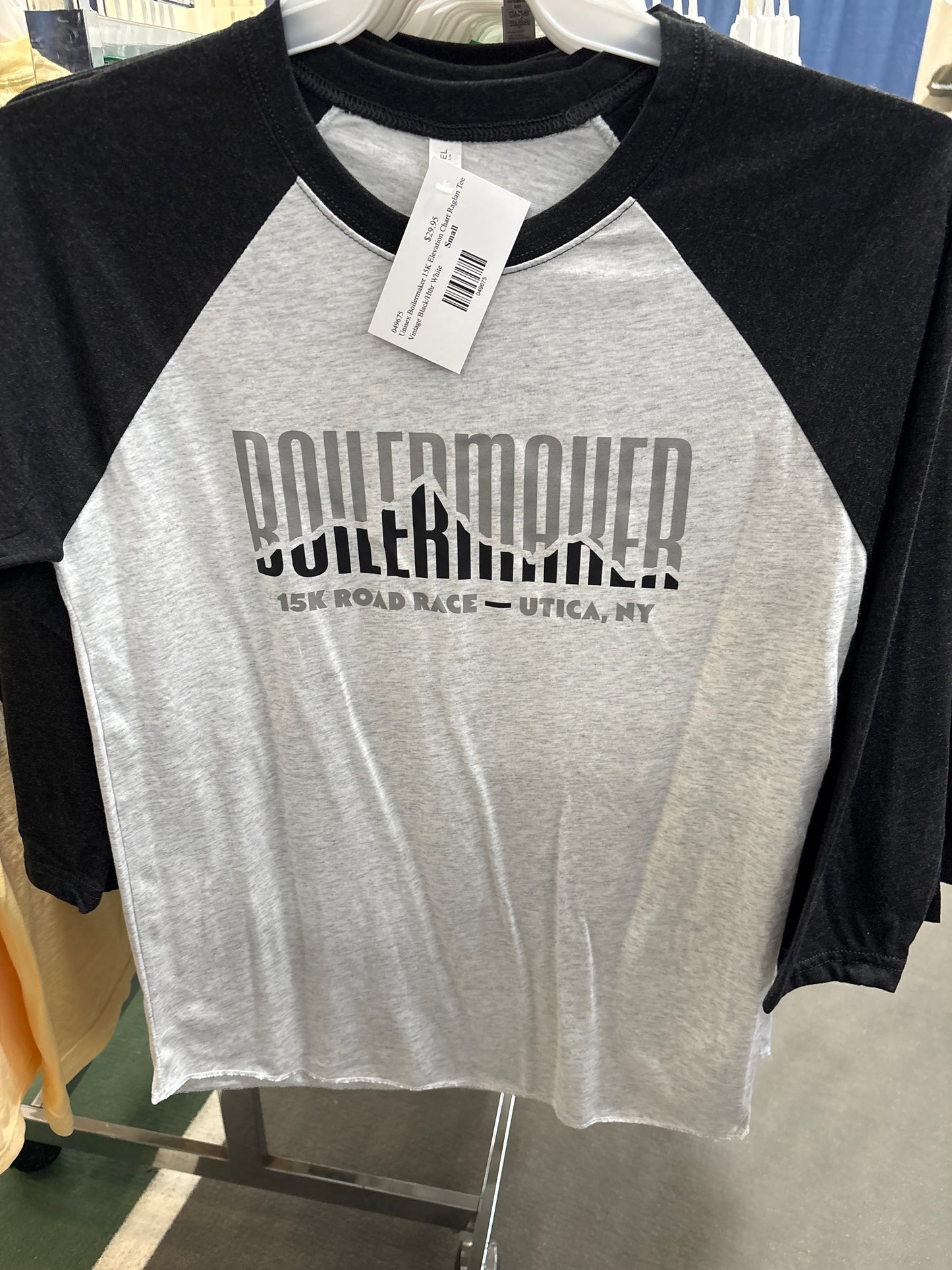 Boilermaker 15K Elevation Chart Raglan Tee