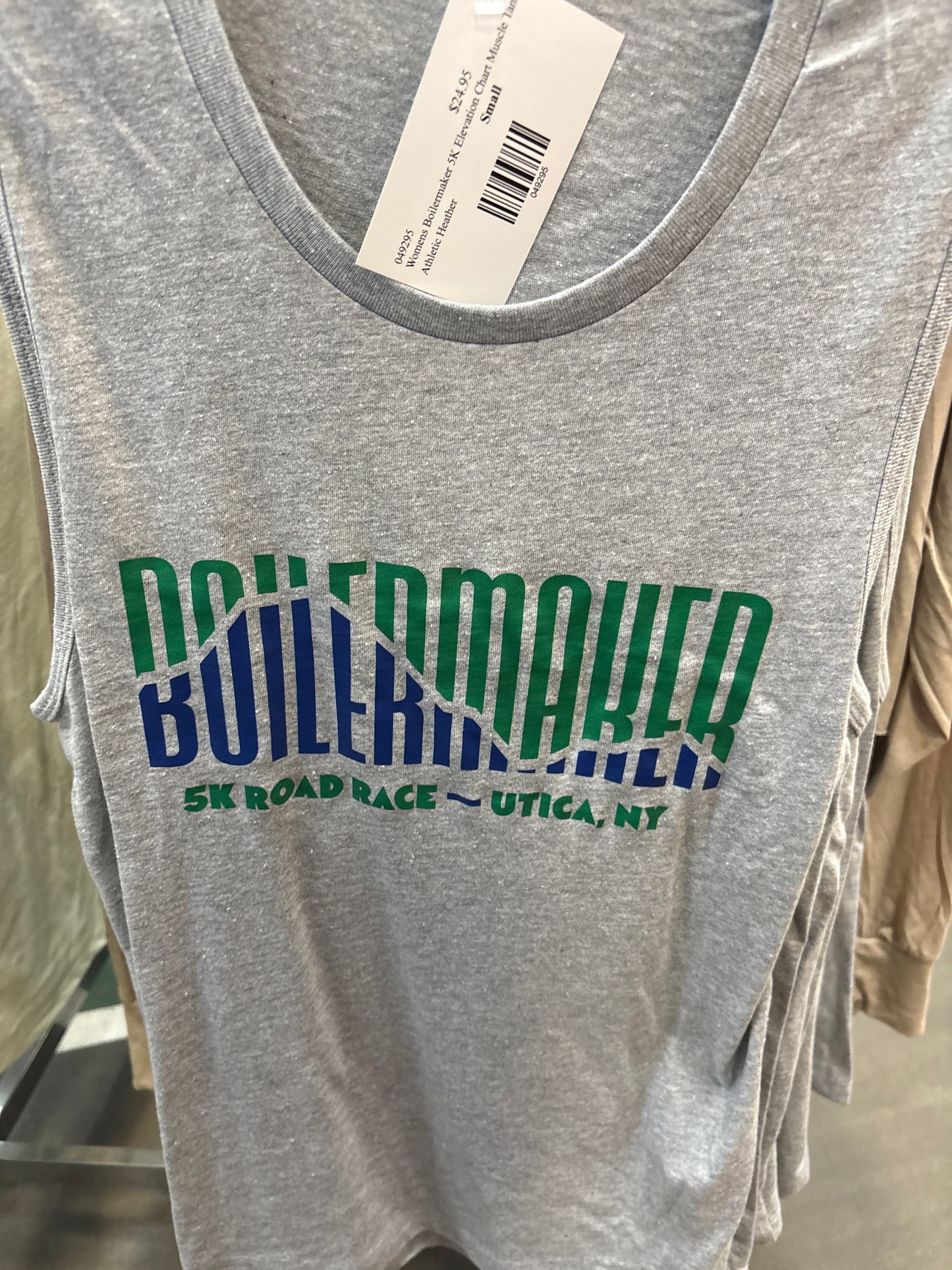Women's Boilermaker 5K Elevation Chart Muscle Tank