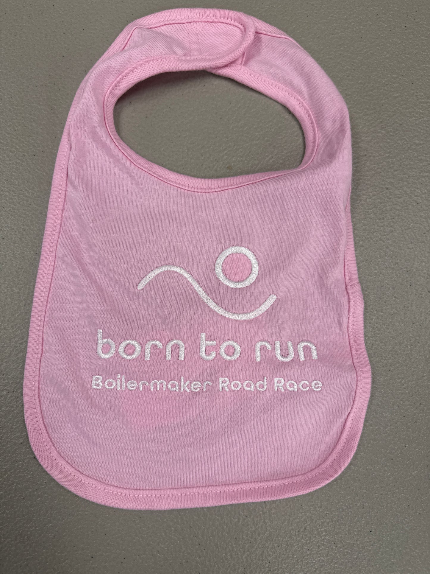 Born to Run Baby Bib