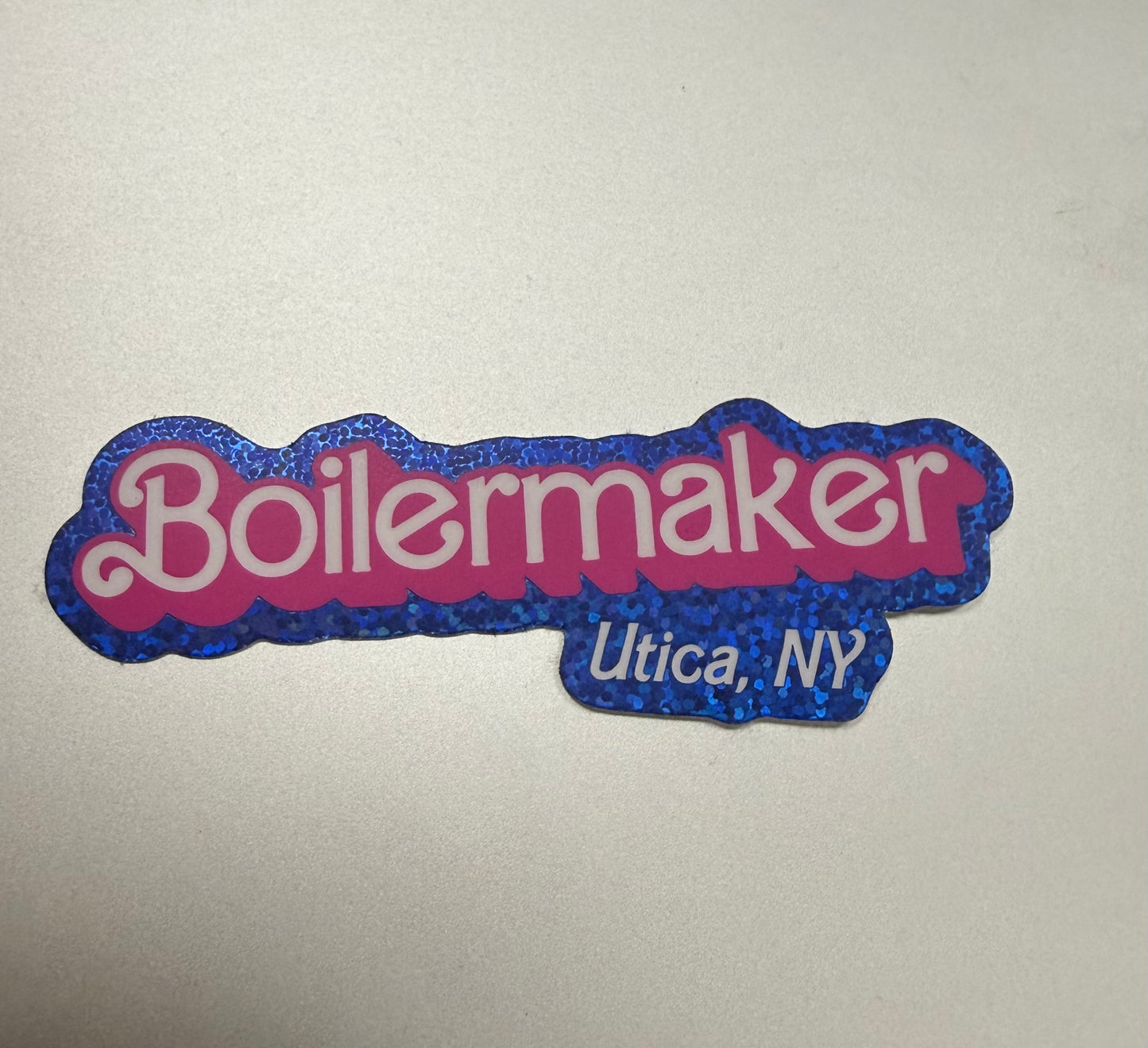 Boilermaker Barbie Glitter Sticker