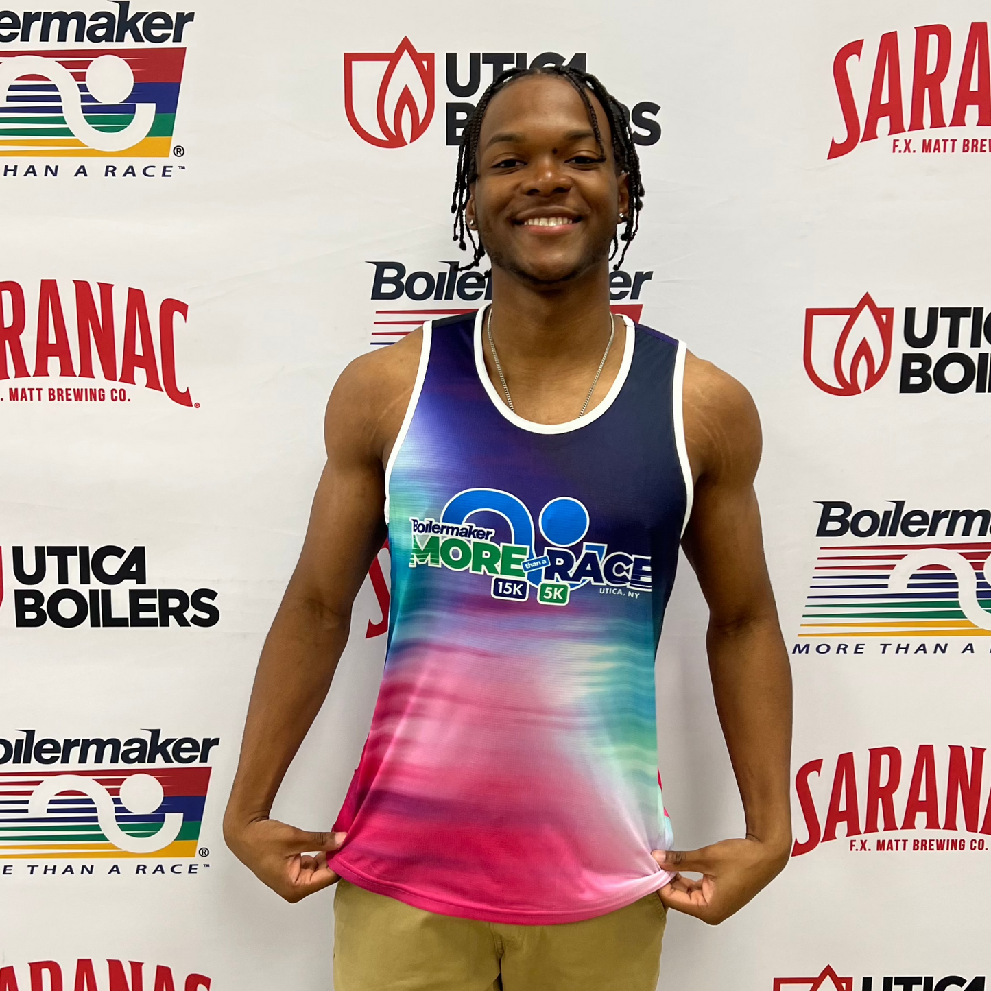 Men's Tie-Dye Boilermaker Tank Top