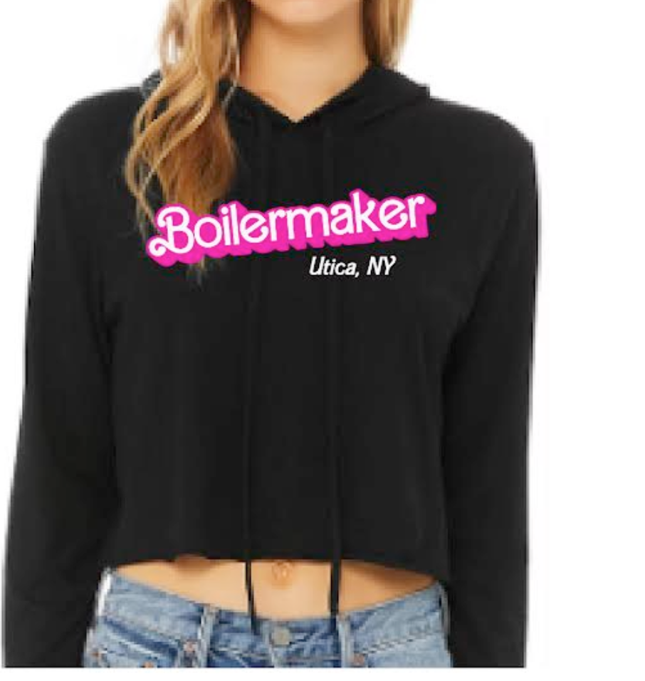 Women's Cropped Long Sleeve Hoodie