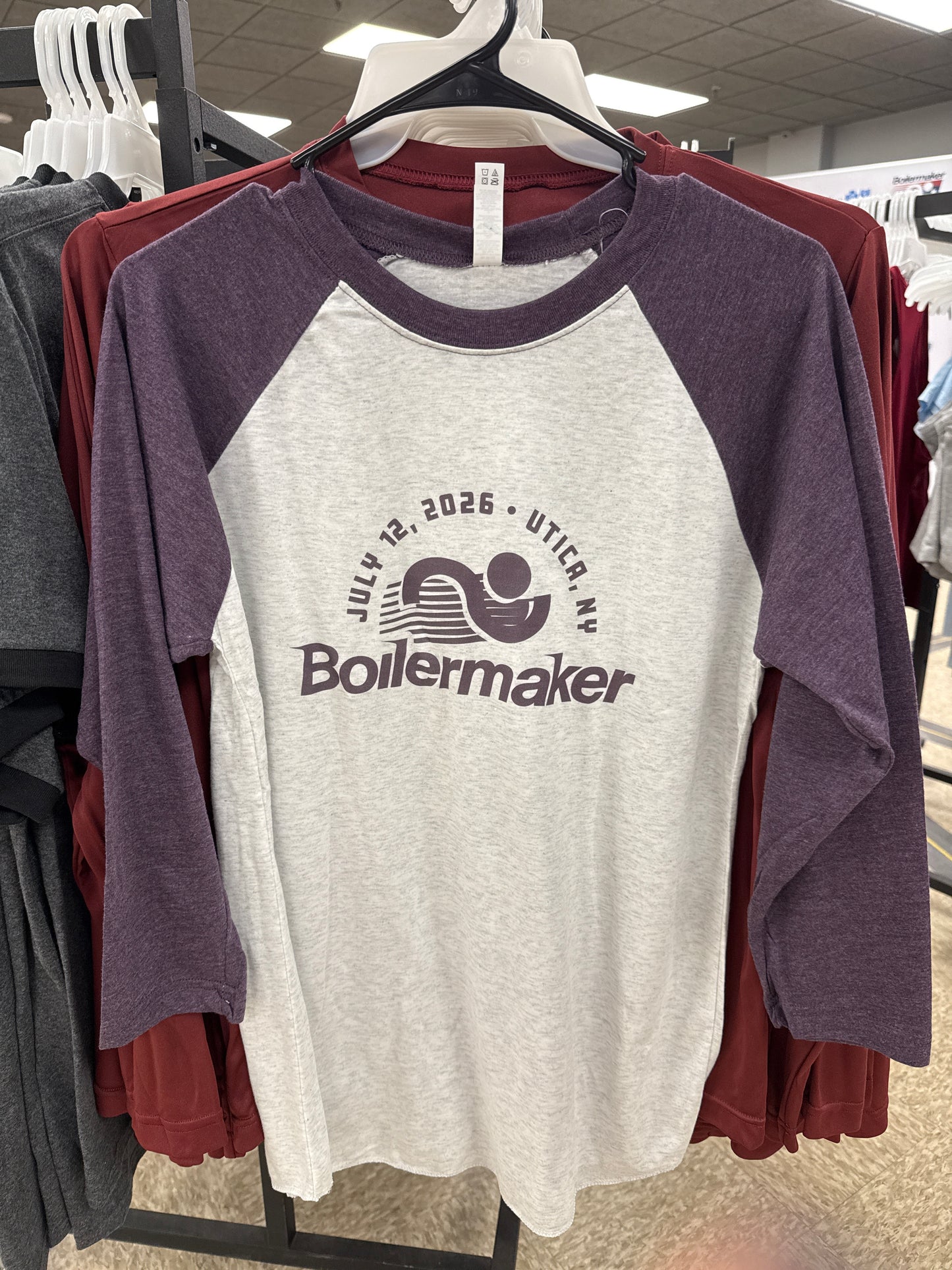Boilermaker 2026 Raglan 3/4 Sleeve Tee