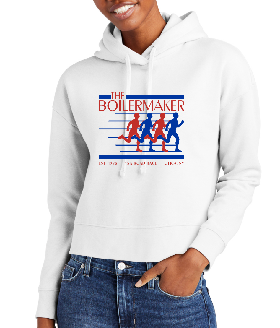 Boilermaker Throwback Cropped Fleece Hoodie